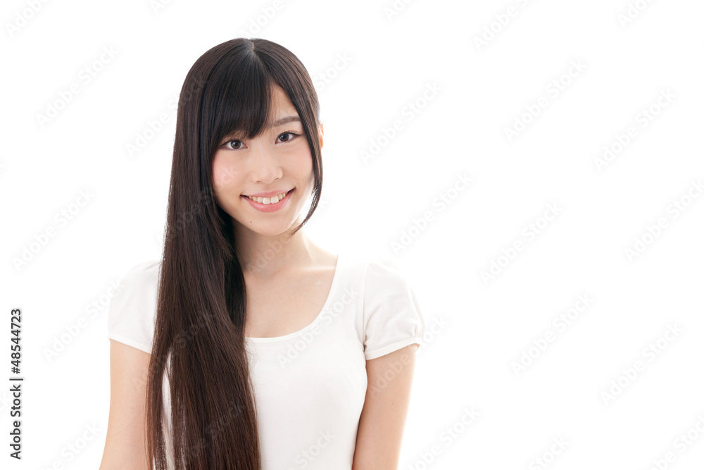 attractive asian woman with beautiful hair attractive asian woman with beautiful hair