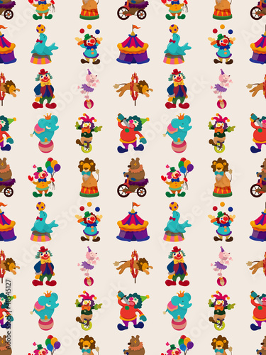 seamless circus pattern