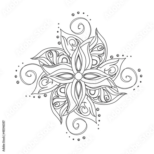 Abstract floral pattern