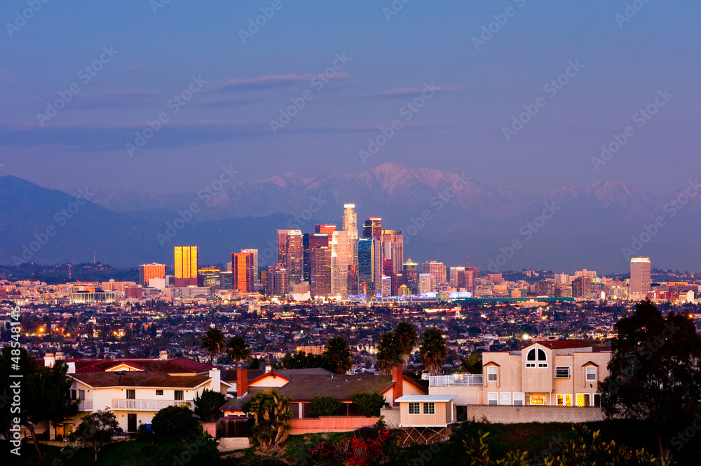 Obraz premium Los Angeles at night