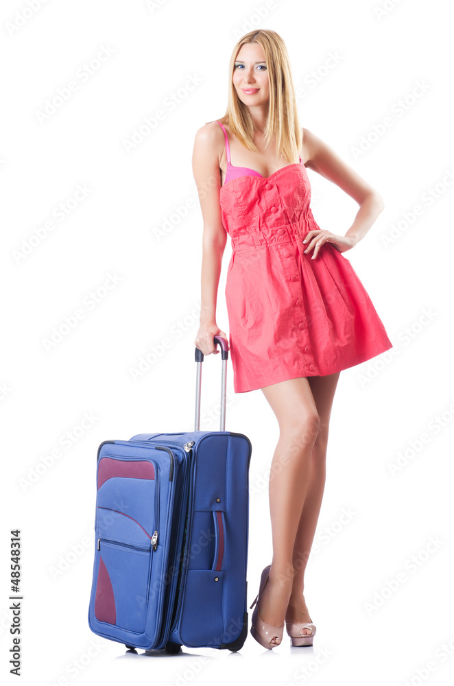 Attrative woman ready for summer vacation Attrative woman ready for summer vacation