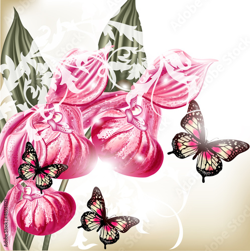 Flower vector  background