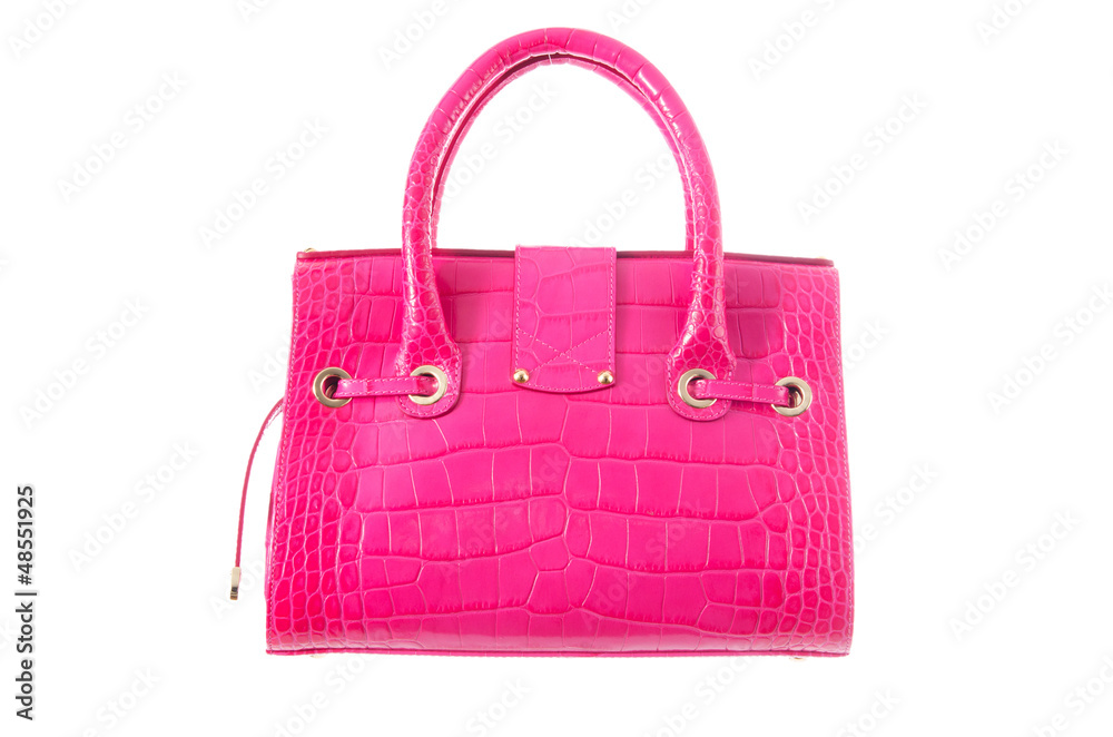 Nice elegant woman bag isolated on the white Nice elegant woman bag isolated on the white