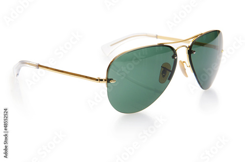 Elegant sunglasses isolated on the white