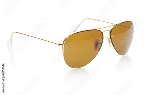 Elegant sunglasses isolated on the white