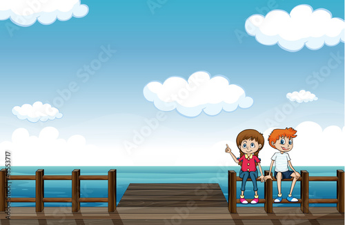 Friends chatting