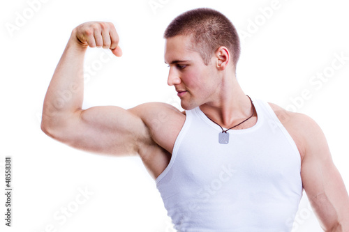 powerful muscular man