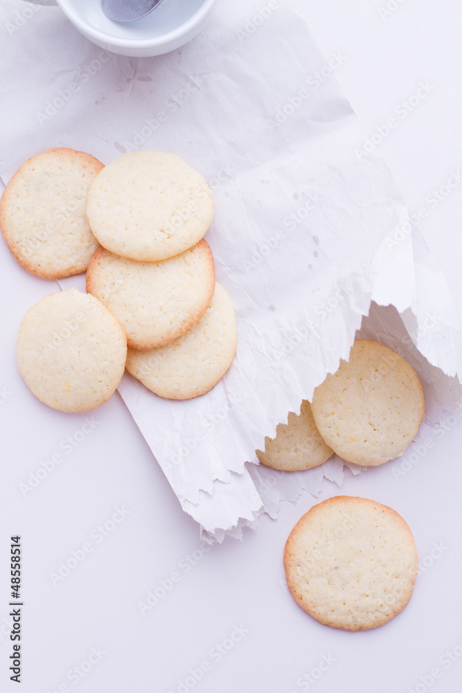 homemade cookie with lemon chip