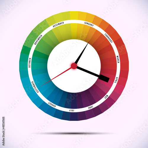 time for design concept clock