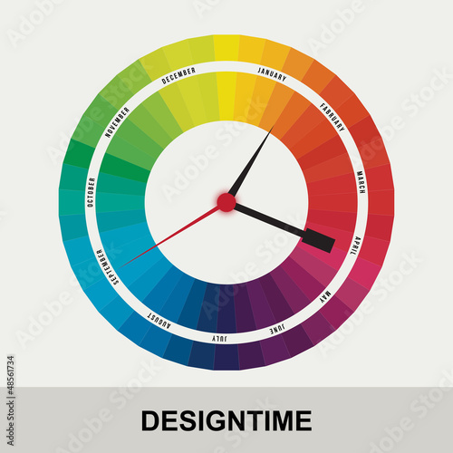 time for design concept clock