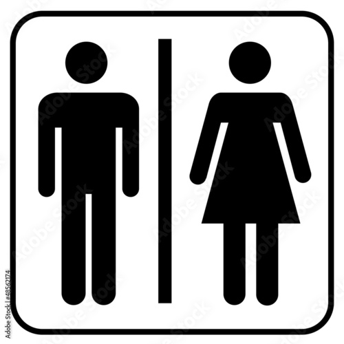 WC Symbol Toilette Mann & Frau