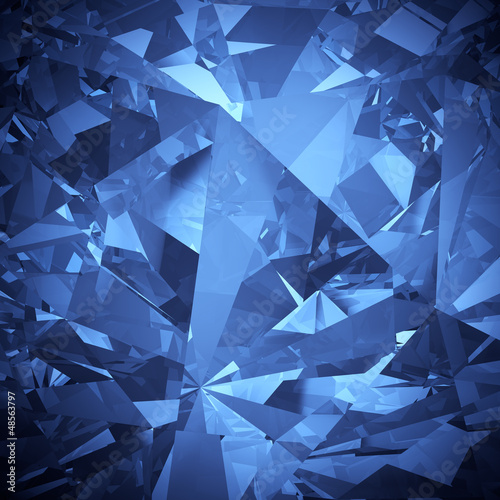 Luxury blue crystal facet background