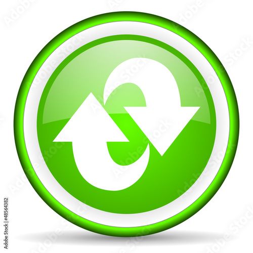 rotate green glossy icon on white background Free Download rotate green glossy icon on white background - GFXLoad
