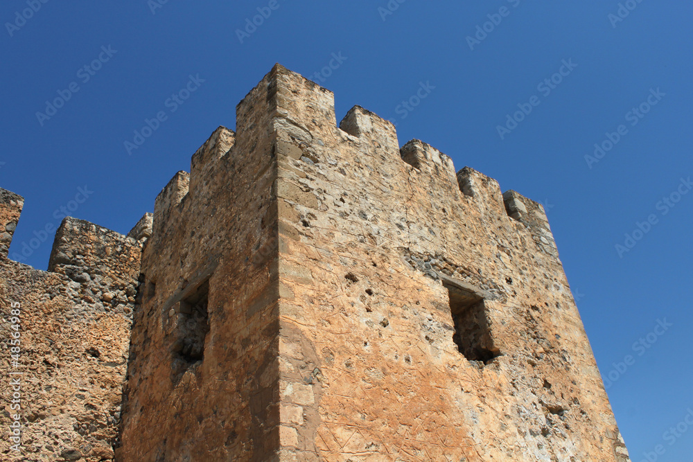 Old stone castle tower