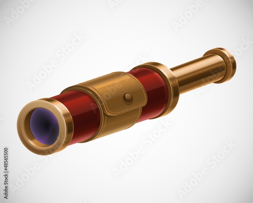 spyglass vector icon