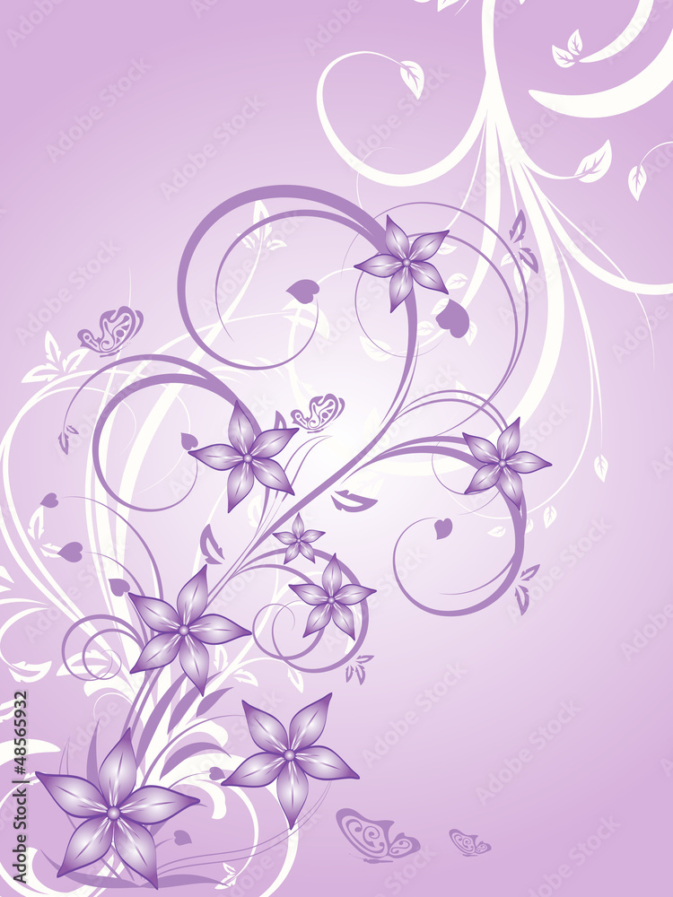 Floral Hintergrund Blumen Schmetterlinge Floral Hintergrund Blumen Schmetterlinge