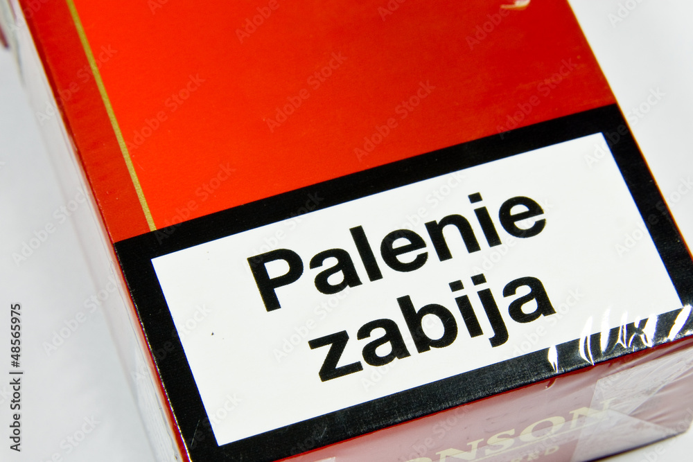 Papierosy - palenie zabija Stock Photo | Adobe Stock