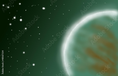 Weltraum Planet Utopia