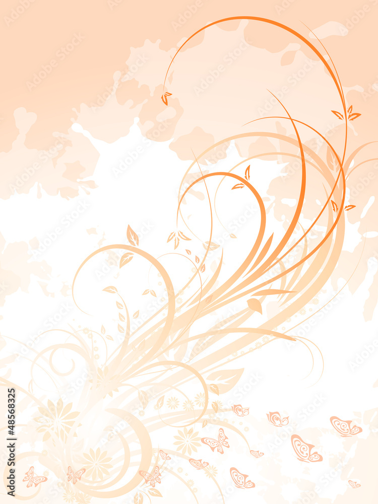 Floral Hintergrund Blumen Schmetterlinge Floral Hintergrund Blumen Schmetterlinge