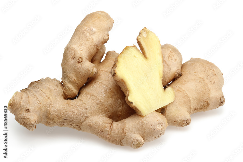 Fototapeta premium Ginger Root Sliced