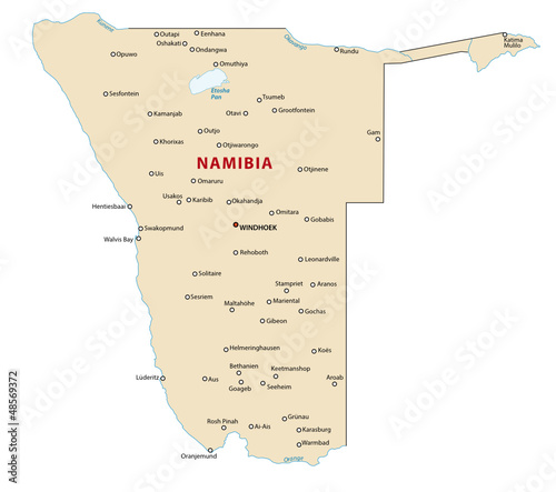 Namibia map