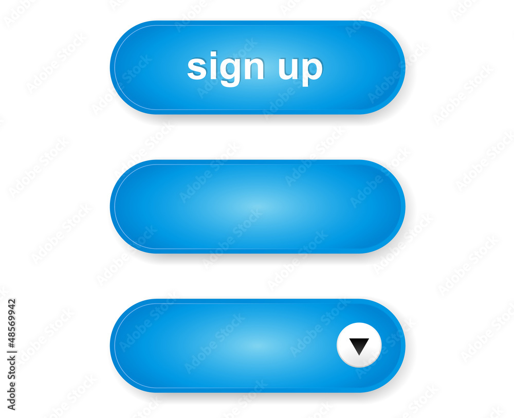 blue buttons set blue buttons set