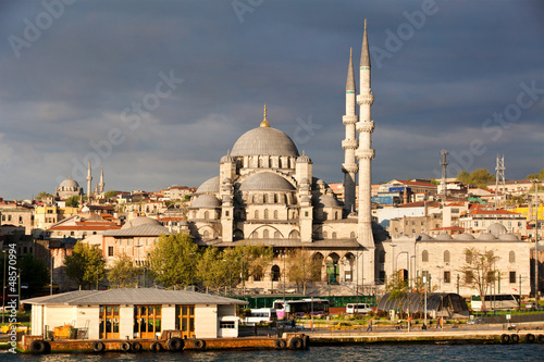 View of Istanbul city , the Golden Horn and New Mosque