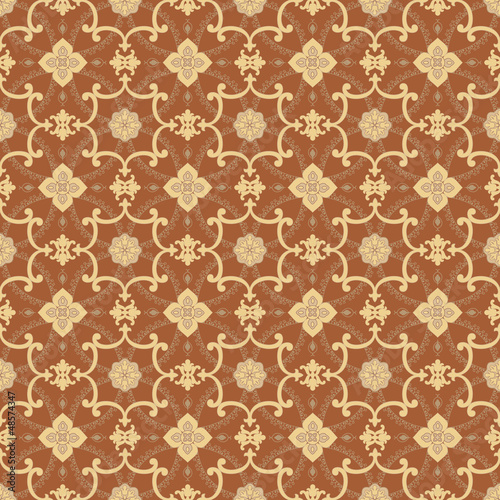 Vintage damask wallpaper - seamless pattern © sewinck