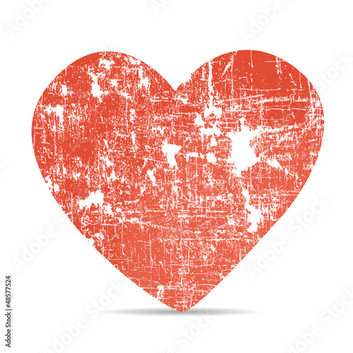 Heart of old paper