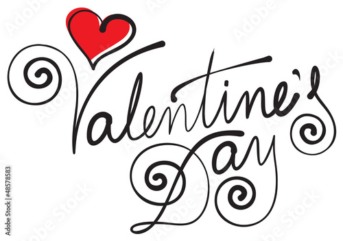 valentine's day hand lettering