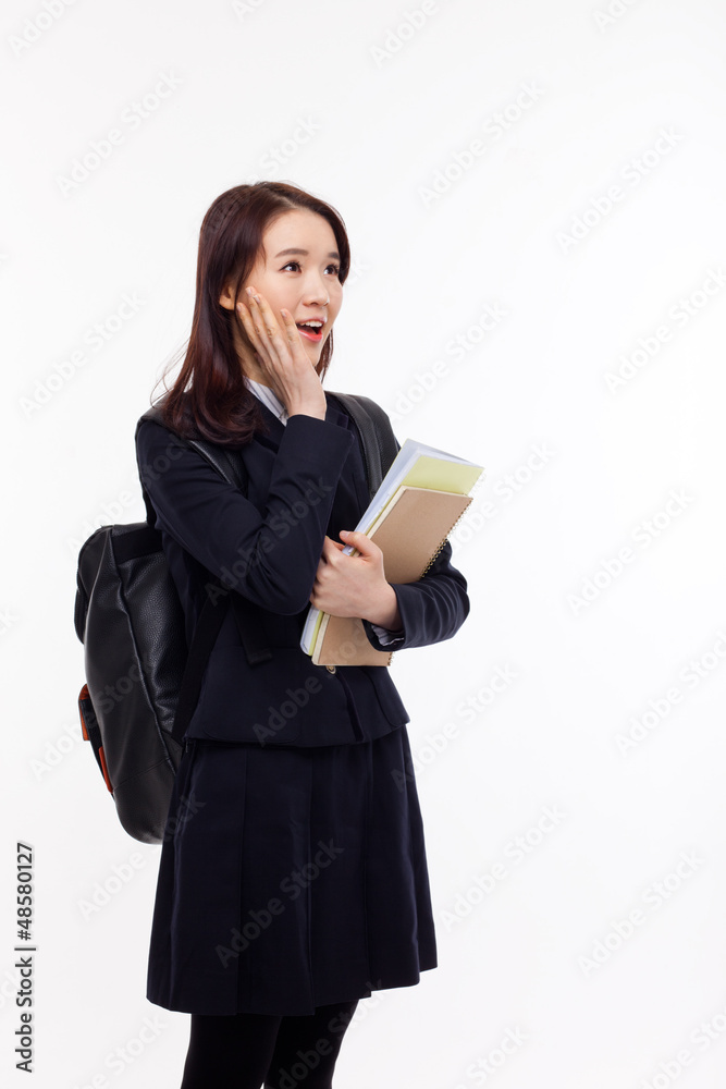 Surprising young pretty Asian student Surprising young pretty Asian student