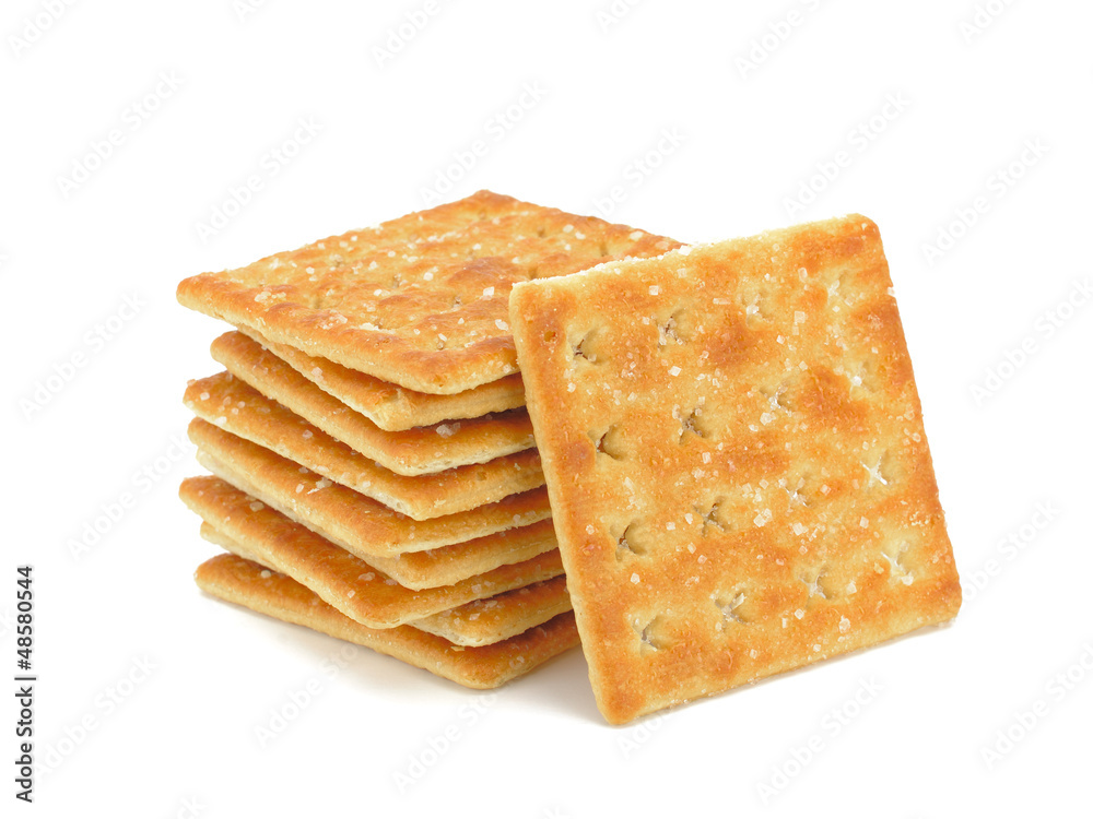 Cracker isolated on white Cracker isolated on white