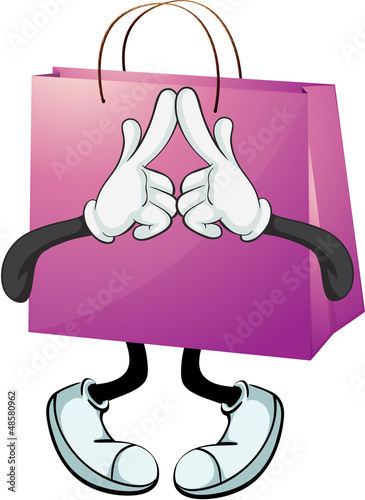 A purple bag