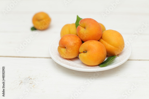 Summer fruit - apricots, background