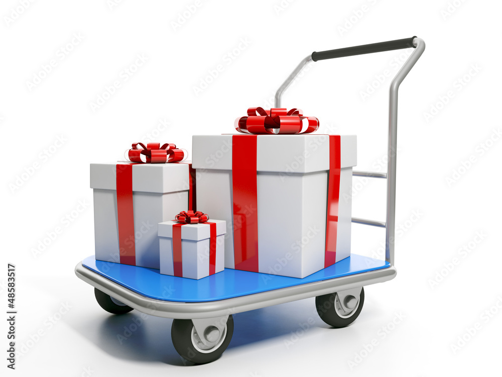 Send gifts. Group gifts are on the trolley Send gifts. Group gifts are on the trolley