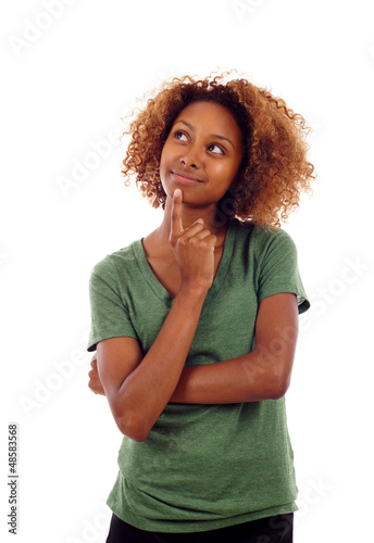 Thoughtful Black Woman