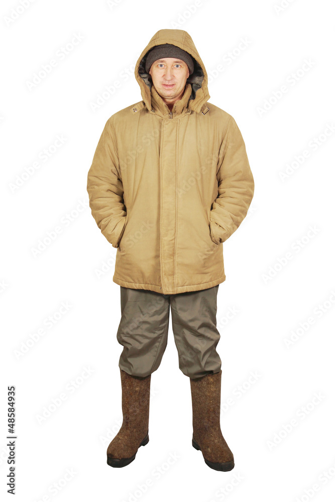 Man in winter clothes Man in winter clothes