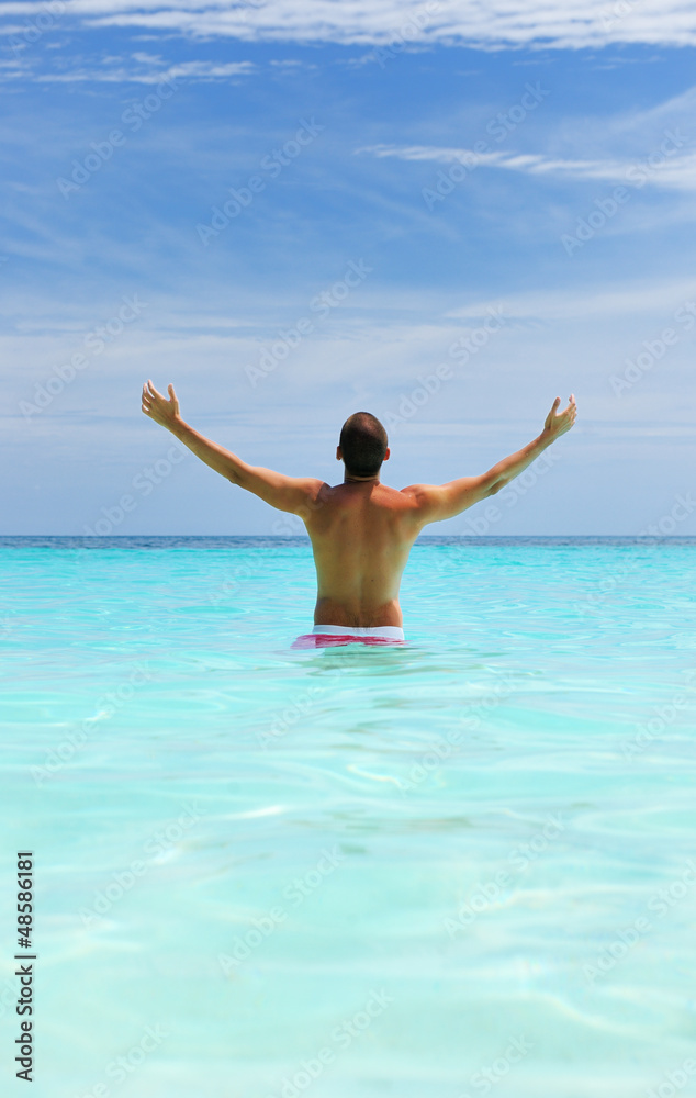 Man at beach