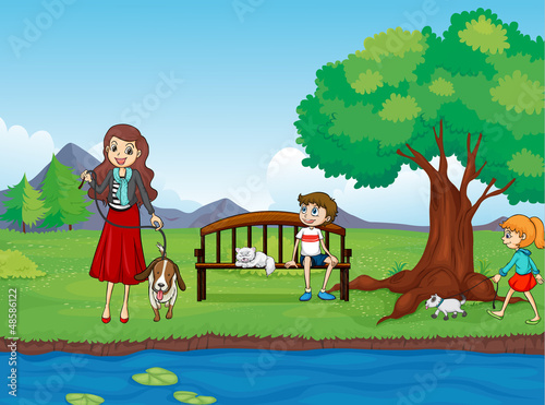 Kids and animals