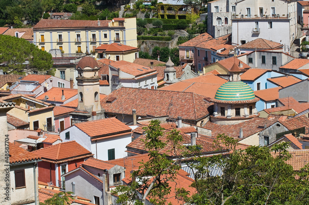 Panoramic view of Maratea. Basilicata. Italy.