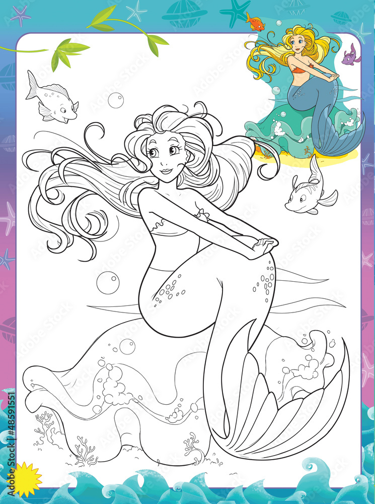 Fototapeta premium The page with exercises for kids