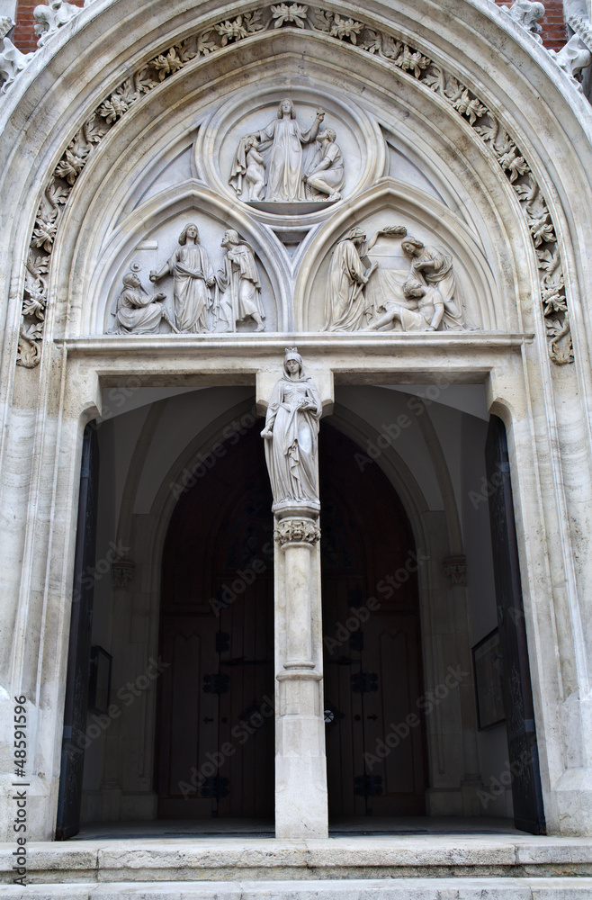 Vienna - Main portal from st. Elizabeth church