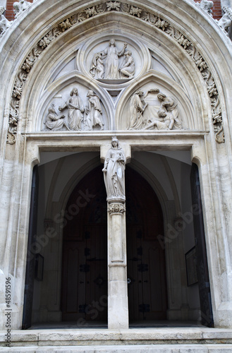 Vienna - Main portal from st. Elizabeth church