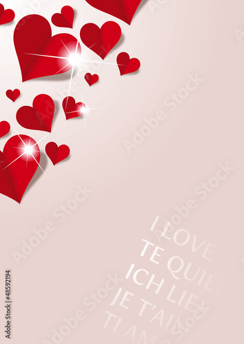 Template Saint Valentin coeurs