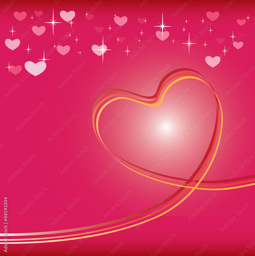 heart background vector for valentine and love
