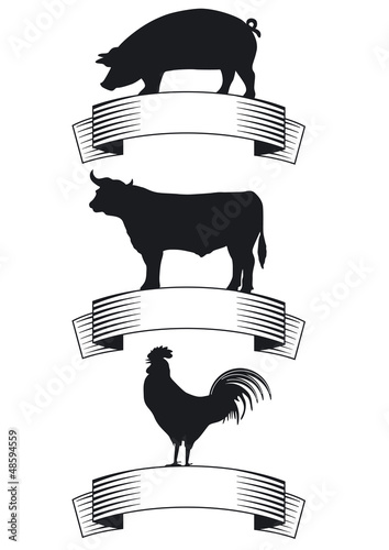 Rind, Schwein, Geflügel