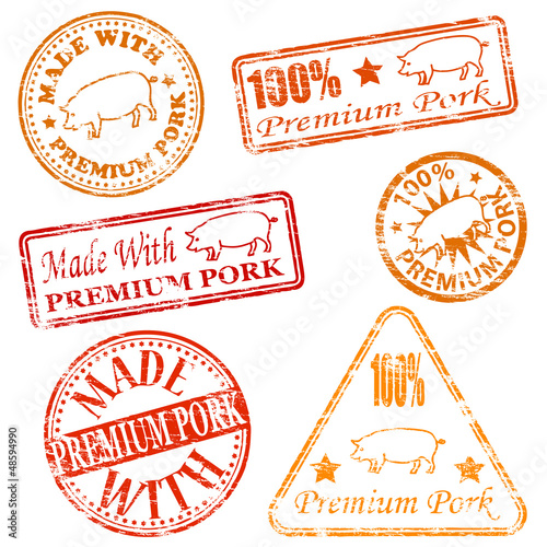 Premium Pork Rubber Stamps