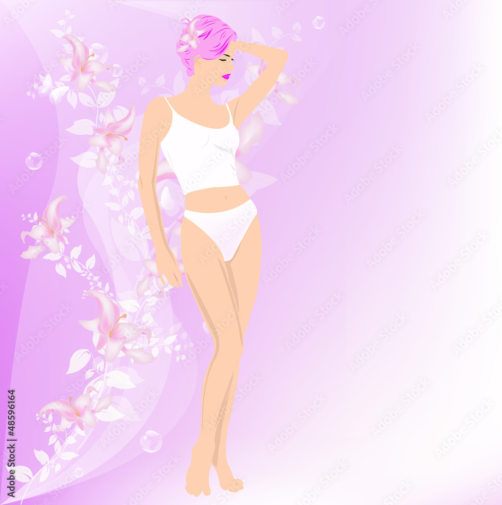 Hygiene female body. Spa concept. Skincare Hygiene female body. Spa concept. Skincare