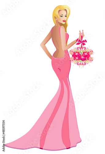 beautiful woman vector