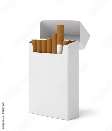 Blank pack of cigarettes